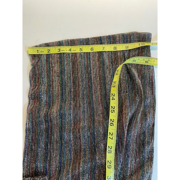 Topshop Pants Women Size 4-6 US Sheer Metallic Mesh Pull On Wide Leg Party Glam - Picture 10 of 11